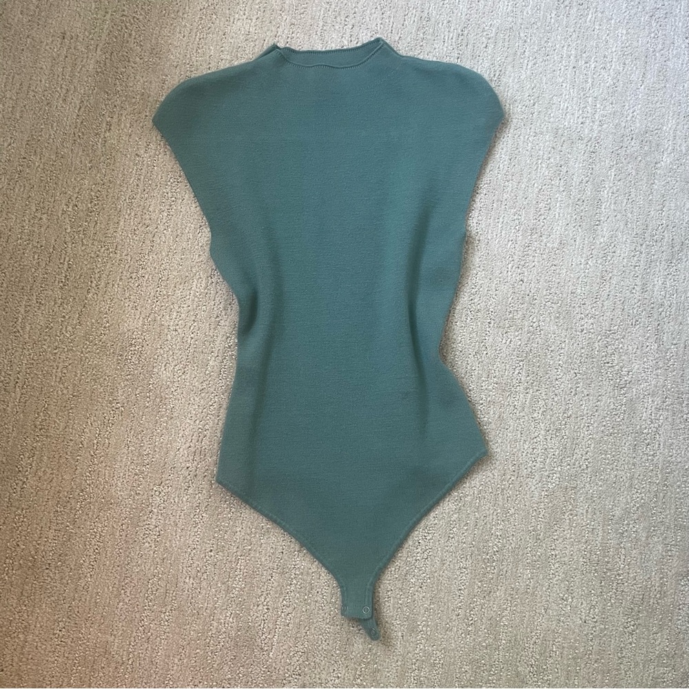 Abercrombie & Fitch Green Bodysuit Top
